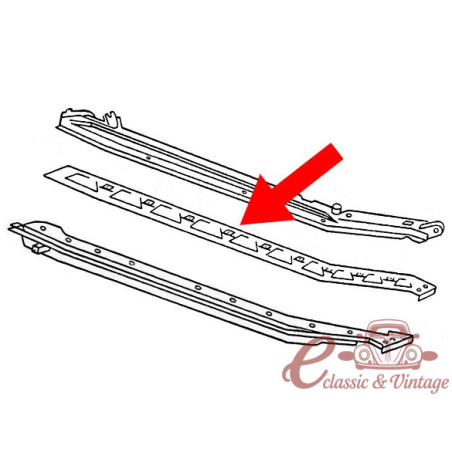 Right side rail template 1200-1300 8/57-