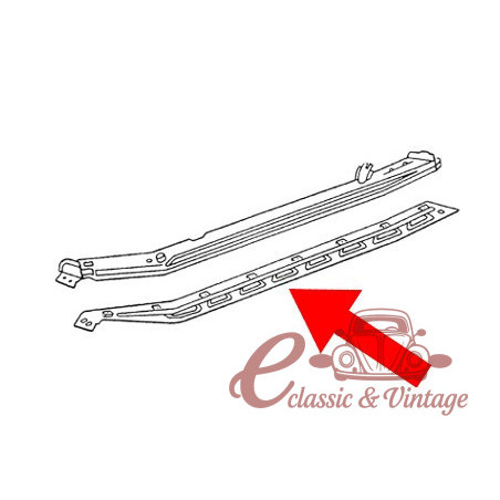 Left side rail template 1302-1303