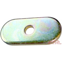Almofada de metal oval para fixação de tanque de combustível de plástico
