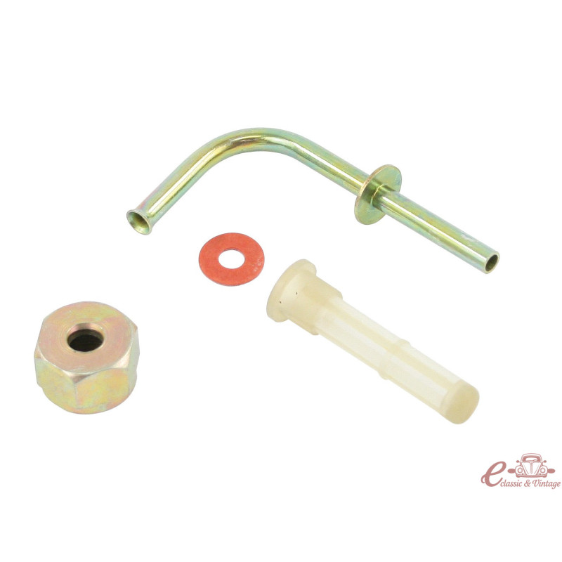 sortie réservoir à essence (raccord+tube+filtre) 61-