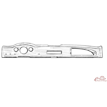 tableau de bord immitation bois 68-71
