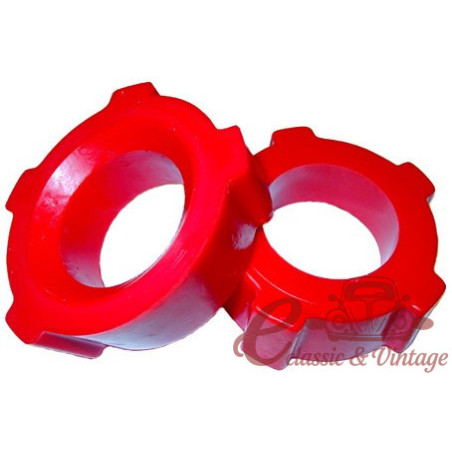 Conjunto de 2 blocos silenciosos de uretano com dentes de 2 "(5,08 cm)