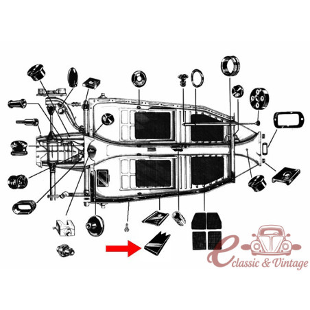 Mousse chassis gasket