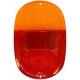 Plástico traseiro 60-71 europeu vermelho / laranja