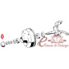 Cache moyeu gauche sur tambour 64-7/67