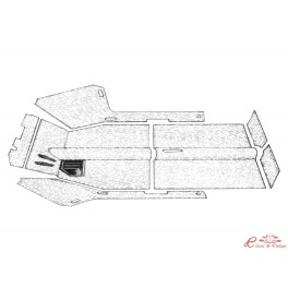 kit moqueta Type 3 61-72 con agujeros de calefacción (7pcs)