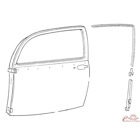 Guia de corredissa de contorn de vidre esq 8 / 72- (muntable -7/72 amb modificacions)
