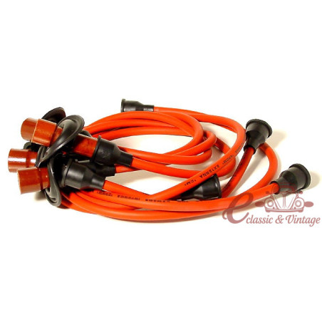 Fios de vela de ignição de silicone MEGAVOLT 8mm vermelho