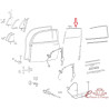 Door glass contour guide 10/52- OEM