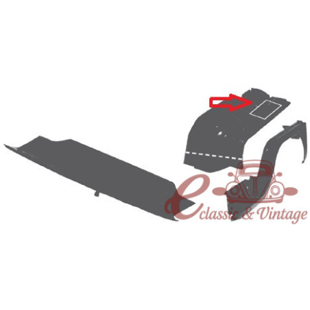 Xapa de fixació de cinturó esq