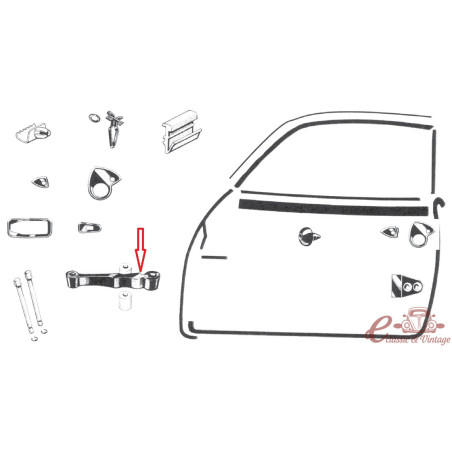 Rubber door retainer 58-74