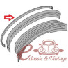 set de 2 bandas de caucho de paragolpes delantero y trasero  73-