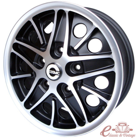 Llanta COSMIC negra i polida 5,5x15 '' 5 x 112 (ET 20)