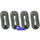 Set de 4 juntas de paragolpes delantero o trasero 1200 -7/73 et 1300 -7/67 WCM