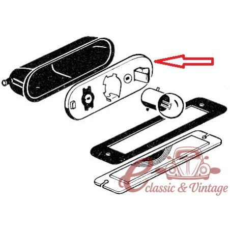 Soporte de luz de matricula  59-7/67