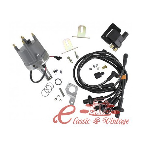 Kit de ignição MAGNASPARK 2 (distribuidor + cabos da vela de ignição + bobina + flange distribuidor)