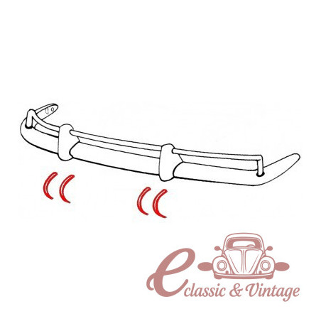 Set de 8 juntes de topalls de para-xocs 56-71 (per a 1 vehicle)