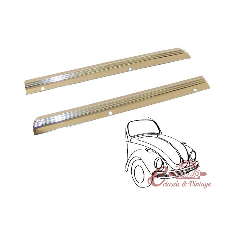 set de 2 baguettes alu latérales qualité allemande avant gauche et droite pour 1303