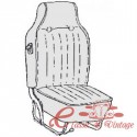 kit housses pour fauteuils noirs 68-69 avec appui-tête intégré