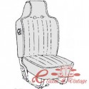 kit housse fauteuil gris clair 70-72 avec appui-tête intégré