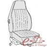 kit housses de sièges gris clair cabriolet 73 avec appuis-tête