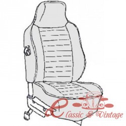 kit de capa de cadeira cabriolet 74-76 cinza claro com apoio de cabeça