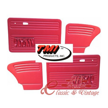Set de 4 paneles rojos con bolsillo 67- TMI