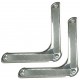 Lot de 2 protections d'angle de porte chromées