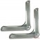 Lot de 2 protections d'angle de porte chromées