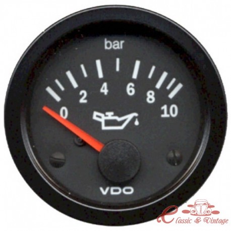 Manometro de presión de aceite 0-10 bars