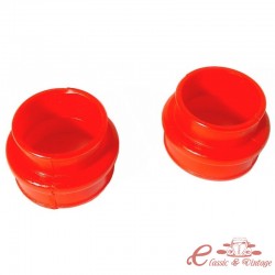 set de 2 soufflets d'admision uréthane pour moteur D/A rouge