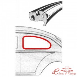 Junta de vidre lateral dret 53-7 / 64 (per motllura metall)