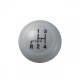 Diâmetro do botão da alavanca de câmbio cinza velocidade vintage 10 mm