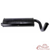 Saída GLASSPACK para 4 em 1 preto baixo ref 23286