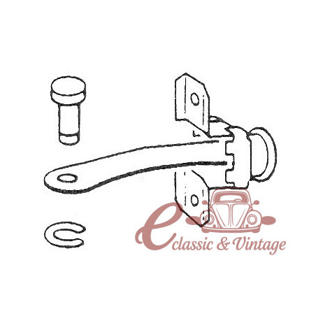 door stopper shaft clip