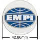 Conjunto de 4 adesivos EMPI para calotas azuis / brancas (diâmetro 43 mm)