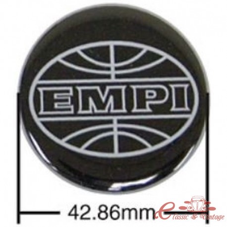 Conjunt de 4 adhesius EMPI de tap negre / gris (diàmetre 43 mm)