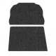 kit moqueta de maletero delantero en negro 1302 -7/73