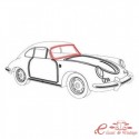 Joint de pare-brise pour Porsche 356 A / B / C 56-65 (pour enjoliveur)