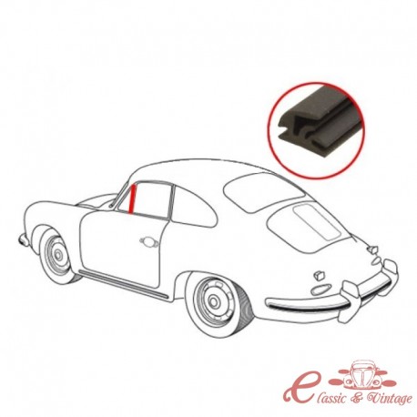 Junta vertical izquierdo o derecho para Porsche 356 Coupé A / B / C