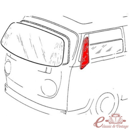 Vidro defletor esquerdo