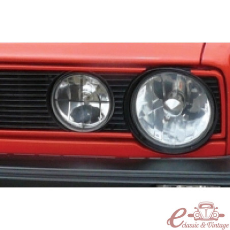 Juego de 4 lamas rojas de aluminio sobre rejilla tipo "GTI" para Golf 1