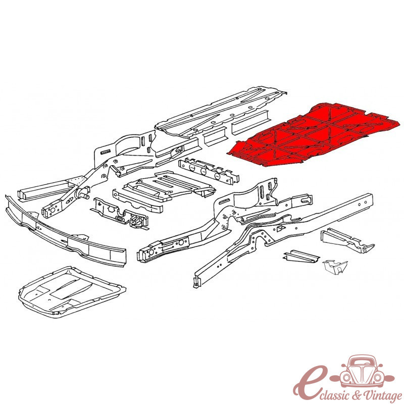 tôle centrale de protection de chassis