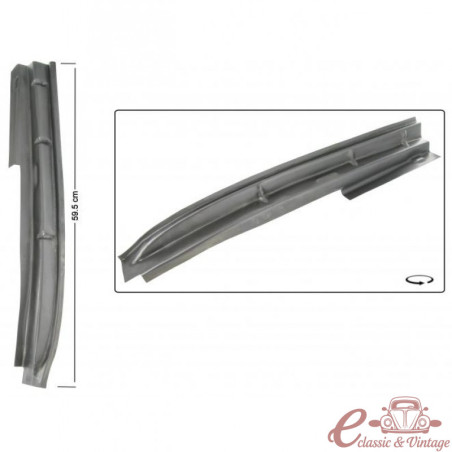 Panel interior del pilar "B" de la puerta delantera derecha 68- (altura 59,5 cm)