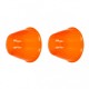 Conjunto de 2 plásticos laranja para indicadores frontais 59-64
