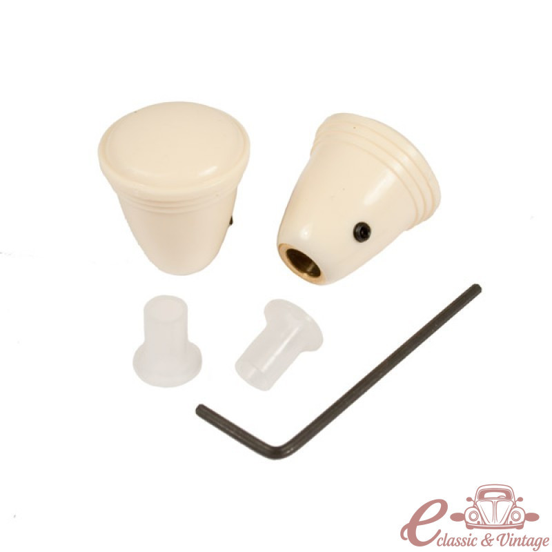 Set de 2 botons autoràdio ivori T1 53-66, KG 56-66  y  T3 61-67