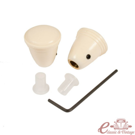 Set de 2 botons autoràdio ivori T1 53-66, KG 56-66  y  T3 61-67