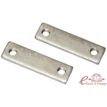 Conjunto de 2 placas de dobradiça do capô traseiro