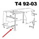 Tap de goma per a la porta lateral 8/67-7/92, per a suport inferior T25 i barra enrotllable T4