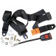 Cinturó de seguretat frontal negre manual (3 punts de fixació)
